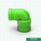 لوله آب پلاستیکی سبز اندازه 20-160 میلی متر برای انتقال مایعات صنعتی به آرنج برابر