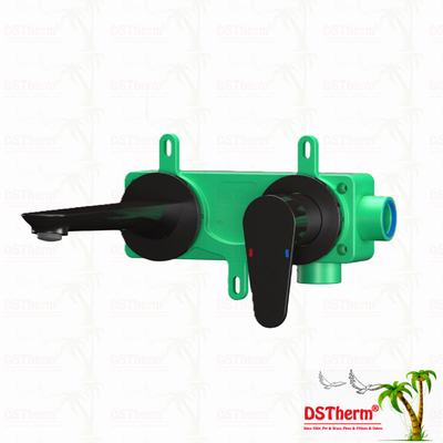 PPR دریچه حوضچه پنهان دریچه مخلوط کننده آب سرد آب گرم شیر سیاه رنگ PPR شیر مس