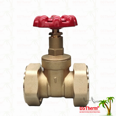 شیر دریچه اتحاد برنج با دستگیره آهن ریخته قرمز جریان بالا 1/2 "-4" اندازه سفارشی