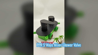 شیر دوش میکسر PPR مشکی 25 میلی متری