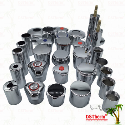 کارتریج شیر کرومی با آستین تمدید 1/2 " - 1" اندازه سفارشی