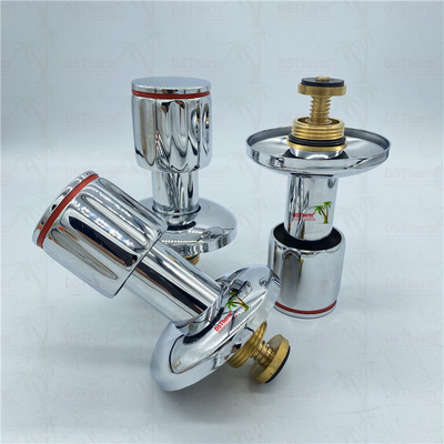 دریچه توقف کرومی Ppr با دستگیره ضد لغزش نگهداری کم 20-32mm اندازه سفارشی