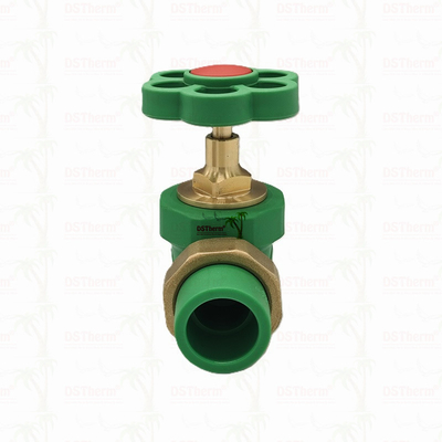 PPR Double Union Ball Valve Exposed Installation مقاومت در برابر خوردگی اندازه سفارشی