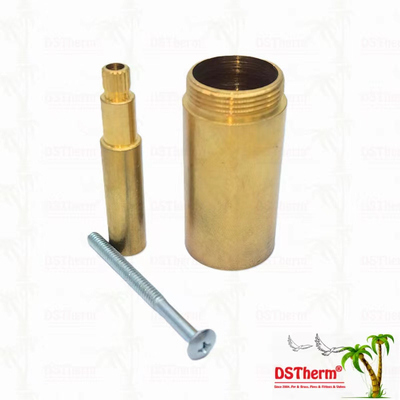 مس / کروم پوشش داده شده دریچه ساقه تمدید آستین 1/2 " - 1" اندازه سفارشی
