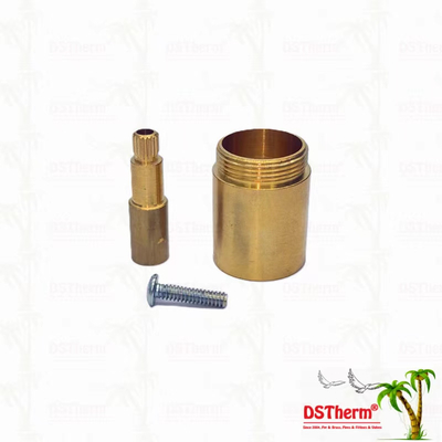 مس / کروم پوشش داده شده دریچه ساقه تمدید آستین 1/2 " - 1" اندازه سفارشی