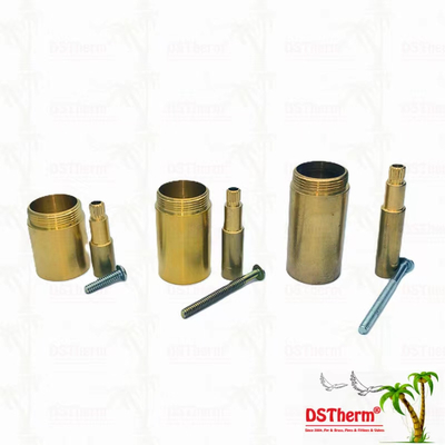 مس / کروم پوشش داده شده دریچه ساقه تمدید آستین 1/2 " - 1" اندازه سفارشی