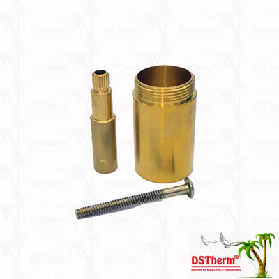 مس / کروم پوشش داده شده دریچه ساقه تمدید آستین 1/2 " - 1" اندازه سفارشی