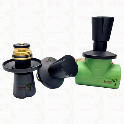 Ppr Black Plated Stop Valve Brass Valve Core Electrophoretic Black Coating اندازه سفارشی شده