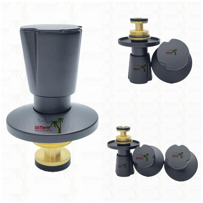 Ppr Black Plated Stop Valve Brass Valve Core Electrophoretic Black Coating اندازه سفارشی شده