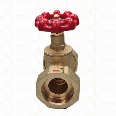 شیر دریچه اتحاد برنج با دستگیره آهن ریخته قرمز جریان بالا 1/2 "-4" اندازه سفارشی