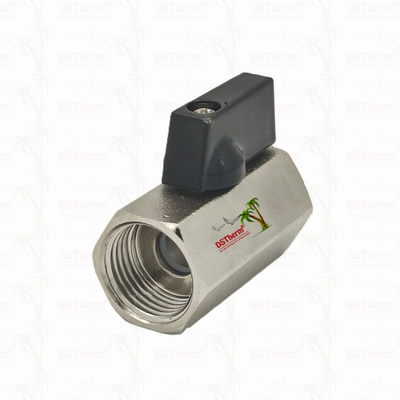 دریچه گلوله ای کوچک نیکل شده برای سیستم لوله کشی 1/2' مقاومت در برابر خوردگی بهره وری فضایی