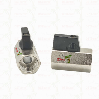 دریچه گلوله ای کوچک نیکل شده برای سیستم لوله کشی 1/2' مقاومت در برابر خوردگی بهره وری فضایی