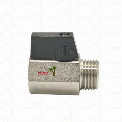 دریچه گلوله ای کوچک نیکل شده برای سیستم لوله کشی 1/2' مقاومت در برابر خوردگی بهره وری فضایی