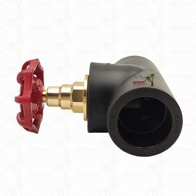 دریچه توقف PPR سیاه با کارتریج رنگ کروم / مس نقره ای ISO 15784 گواهینامه گلوبال 20-110mm