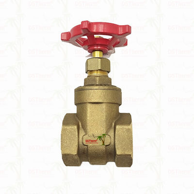 دریچه گیت اتحادیه مس با دسته قرمز 1/2 "-2" اندازه سفارشی ضد خوردگی
