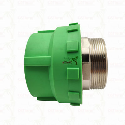 اتصال دهنده رزوه ای نر پلاستیکی PPR اتصالات لوله PPR 75*2 1/2 اینچ اندازه سفارشی