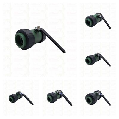 PPR Double Union Ball Valve با دستگیره آهنین توپ مس 20-63MM لوگو سفارشی