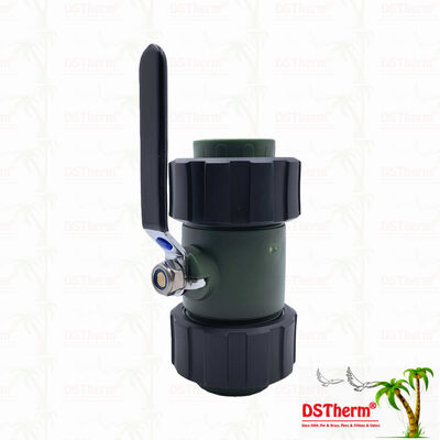 PPR Double Union Ball Valve با دستگیره آهنین توپ مس 20-63MM لوگو سفارشی