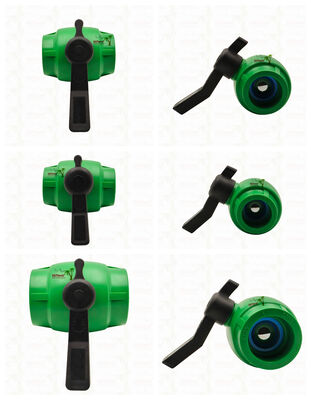 شیر توپی با جریان کامل PPR با کارتریج برنجی برای لوله PPR 20-63MM قابل تنظیم