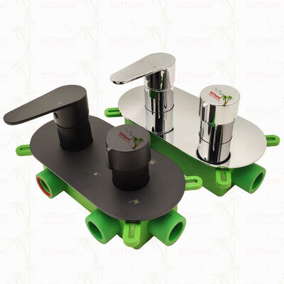 PPR 5 Ways Black Plated Mixer Shower Valve برای کنترل درجه حرارت و جریان