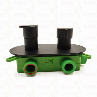 PPR 5 Ways Black Plated Mixer Shower Valve برای کنترل درجه حرارت و جریان