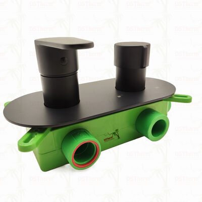 PPR 5 Ways Black Plated Mixer Shower Valve برای کنترل درجه حرارت و جریان