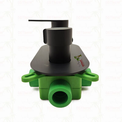 PPR 5 Ways Black Plated Mixer Shower Valve برای کنترل درجه حرارت و جریان
