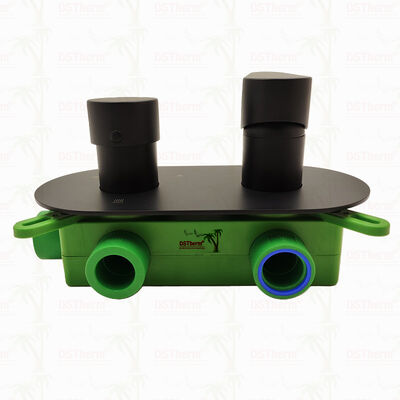 PPR 5 Ways Black Plated Mixer Shower Valve برای کنترل درجه حرارت و جریان
