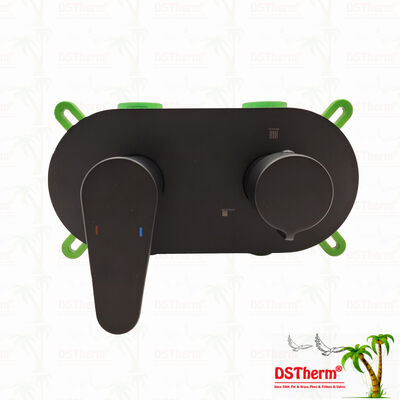 PPR 5 Ways Black Plated Mixer Shower Valve برای کنترل درجه حرارت و جریان