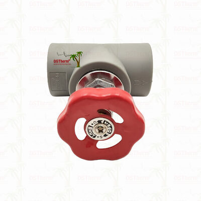 دریچه توقف PPR رنگ خاکستری کرومی با کارتریج مس گلوبال 20-110mm