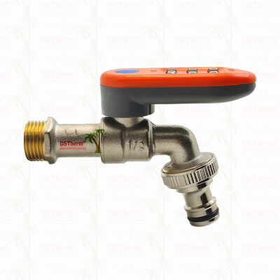 Chrome Plated Lockable Handle Ball Bibcocks New Design Luggage-style mechanical lock 1/2"-3/4"