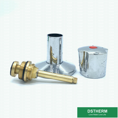 دستگیره گرد آلیاژ روی روکش کروم برای کارتریج های شیر برنجی