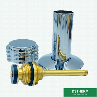 کارتریج برنجی پی پی آر استاپ شیر وزن سنگین تر دسته آلیاژ روی گل 1/2 اینچ - 1 اینچ