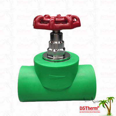 PPR سخت وظیفه دریچه توقف گلوب دریچه تنظیم جریان درمان کریوجنیک عبور صندلی تست 20-110mm