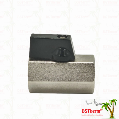 دریچه گلوله ای کوچک نیکل شده برای سیستم لوله کشی 1/2' مقاومت در برابر خوردگی بهره وری فضایی
