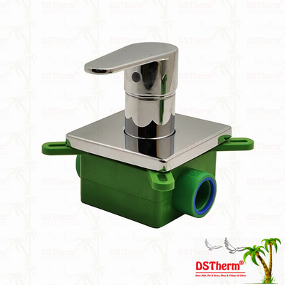 شیر دوش مخلوط کن سه راهه PPR با روکش کروم 20mm 25mm