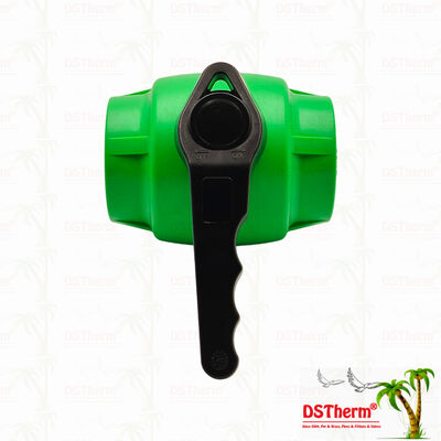 شیر توپی PPR با دسته موجی و توپ برنجی برای سیستم لوله کشی 20-63 میلی متر قابل تنظیم