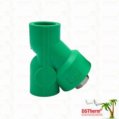 PPR Strainer Valve PN25  Compact Y-Shape Filter Valve 20–32mm for Water Systems